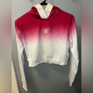 Ombré Cropped Hoodie